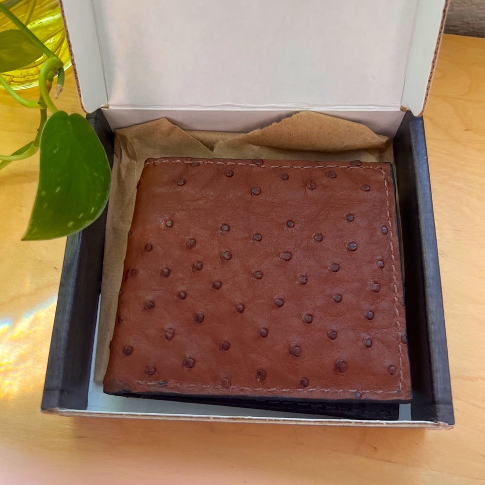 Yoder Ostrich Leather wallet
